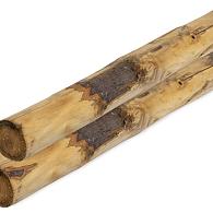 Ronde Paal Tamme Kastanjehout Geschild, Ø 6/8 x 180 cm. [W20006] Wv